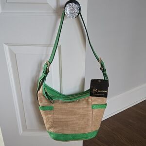 "Gemma" Genuine Leather Shoulder Bag